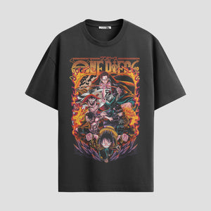 Playera urbana de anime y gaming ExtraLife MX, corte Standard Fit unisex ligero y transpirable en color Deep Black y Pure White, ropa de uso diario para gym y casual.
