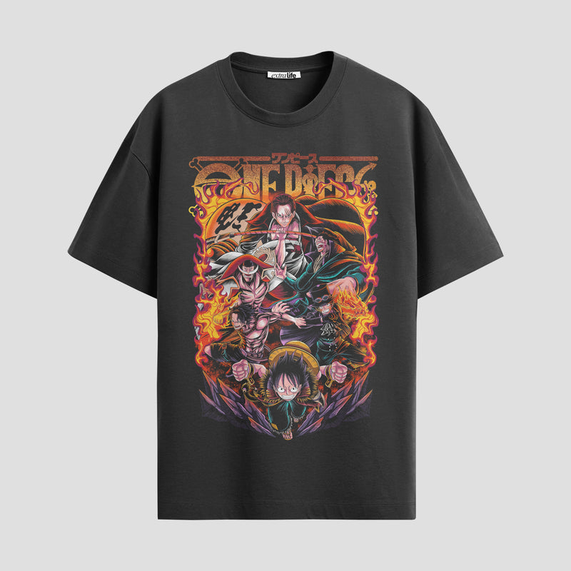 Playera urbana de anime y gaming ExtraLife MX, corte Standard Fit unisex ligero y transpirable en color Deep Black y Pure White, ropa de uso diario para gym y casual.