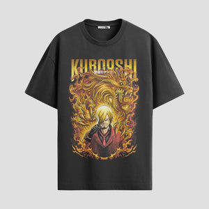 Playera urbana de anime y gaming ExtraLife MX, corte Standard Fit unisex ligero y transpirable en color Deep Black y Pure White, ropa de uso diario para gym y casual.