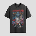 Playera urbana de anime y gaming ExtraLife MX, corte Standard Fit unisex ligero y transpirable en color Deep Black y Pure White, ropa de uso diario para gym y casual.