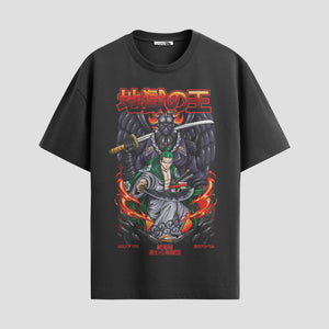 Playera urbana de anime y gaming ExtraLife MX, corte Standard Fit unisex ligero y transpirable en color Deep Black y Pure White, ropa de uso diario para gym y casual.