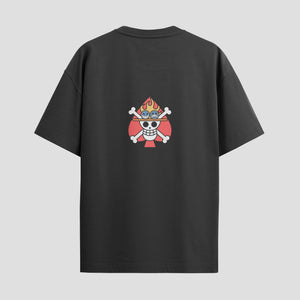 Playera urbana de anime y gaming ExtraLife MX, corte Standard Fit unisex ligero y transpirable en color Deep Black y Pure White, ropa de uso diario para gym y casual.