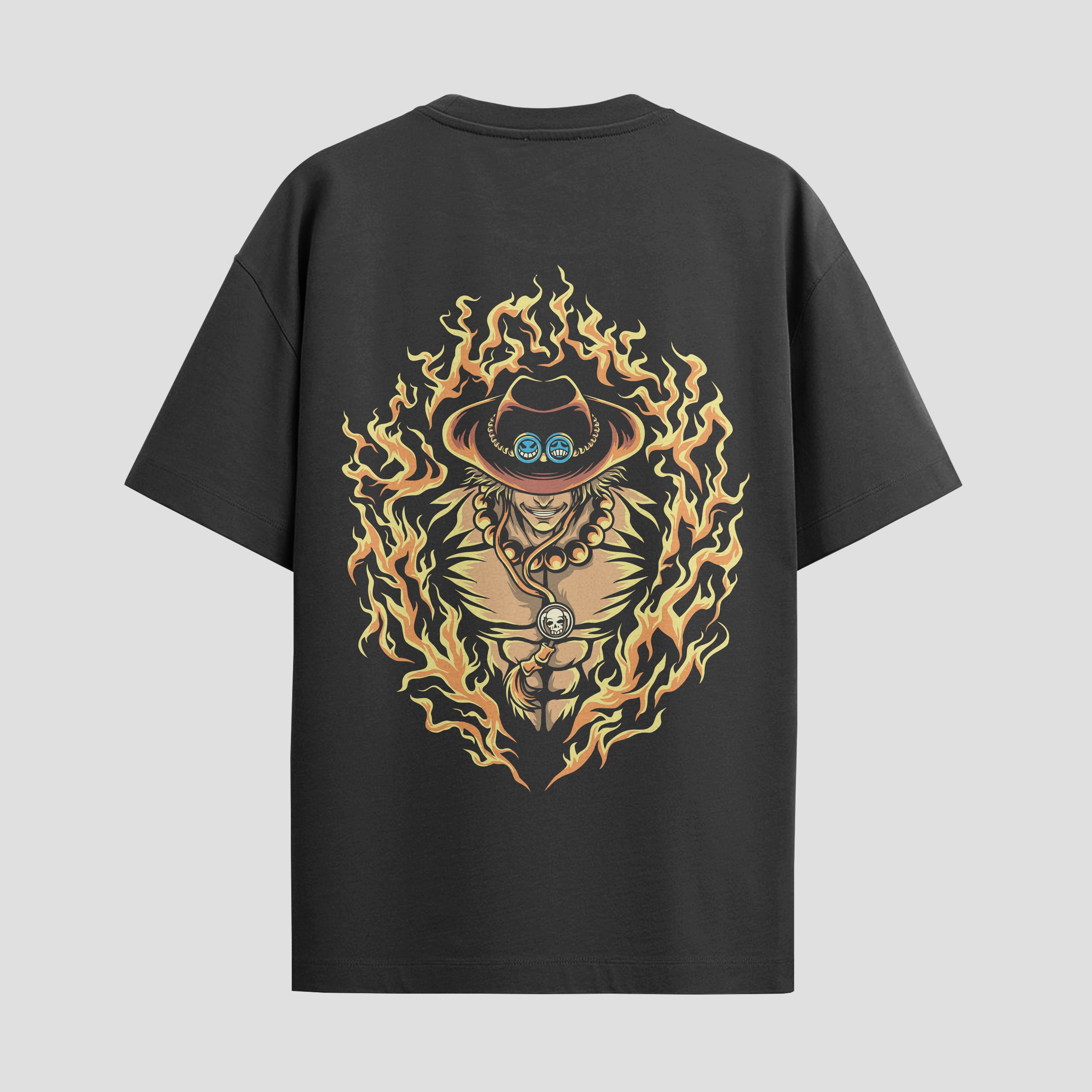 Playera urbana de anime y gaming ExtraLife MX, corte Standard Fit unisex ligero y transpirable en color Deep Black y Pure White, ropa de uso diario para gym y casual.