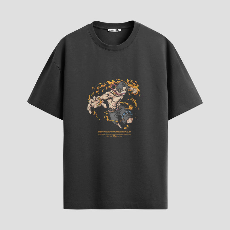 Playera urbana de anime y gaming ExtraLife MX, corte Standard Fit unisex ligero y transpirable en color Deep Black y Pure White, ropa de uso diario para gym y casual.