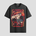 Playera urbana de anime y gaming ExtraLife MX, corte Standard Fit unisex ligero y transpirable en color Deep Black y Pure White, ropa de uso diario para gym y casual.