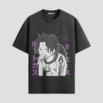 Playera urbana de anime y gaming ExtraLife MX, corte Standard Fit unisex ligero y transpirable en color Deep Black y Pure White, ropa de uso diario para gym y casual.