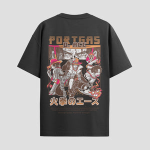 Playera urbana de anime y gaming ExtraLife MX, corte Standard Fit unisex ligero y transpirable en color Deep Black y Pure White, ropa de uso diario para gym y casual.