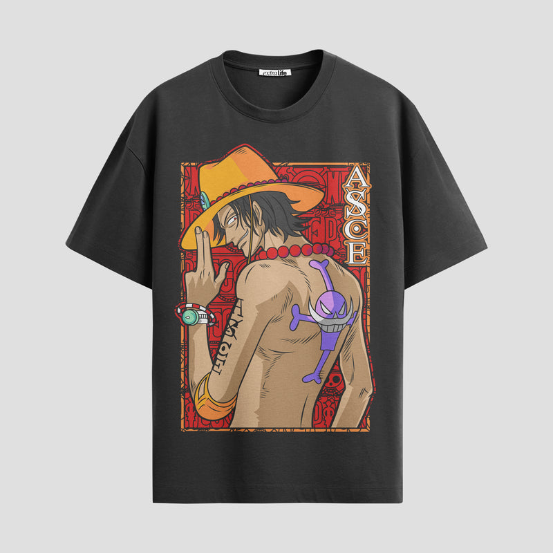 Playera urbana de anime y gaming ExtraLife MX, corte Standard Fit unisex ligero y transpirable en color Deep Black y Pure White, ropa de uso diario para gym y casual.
