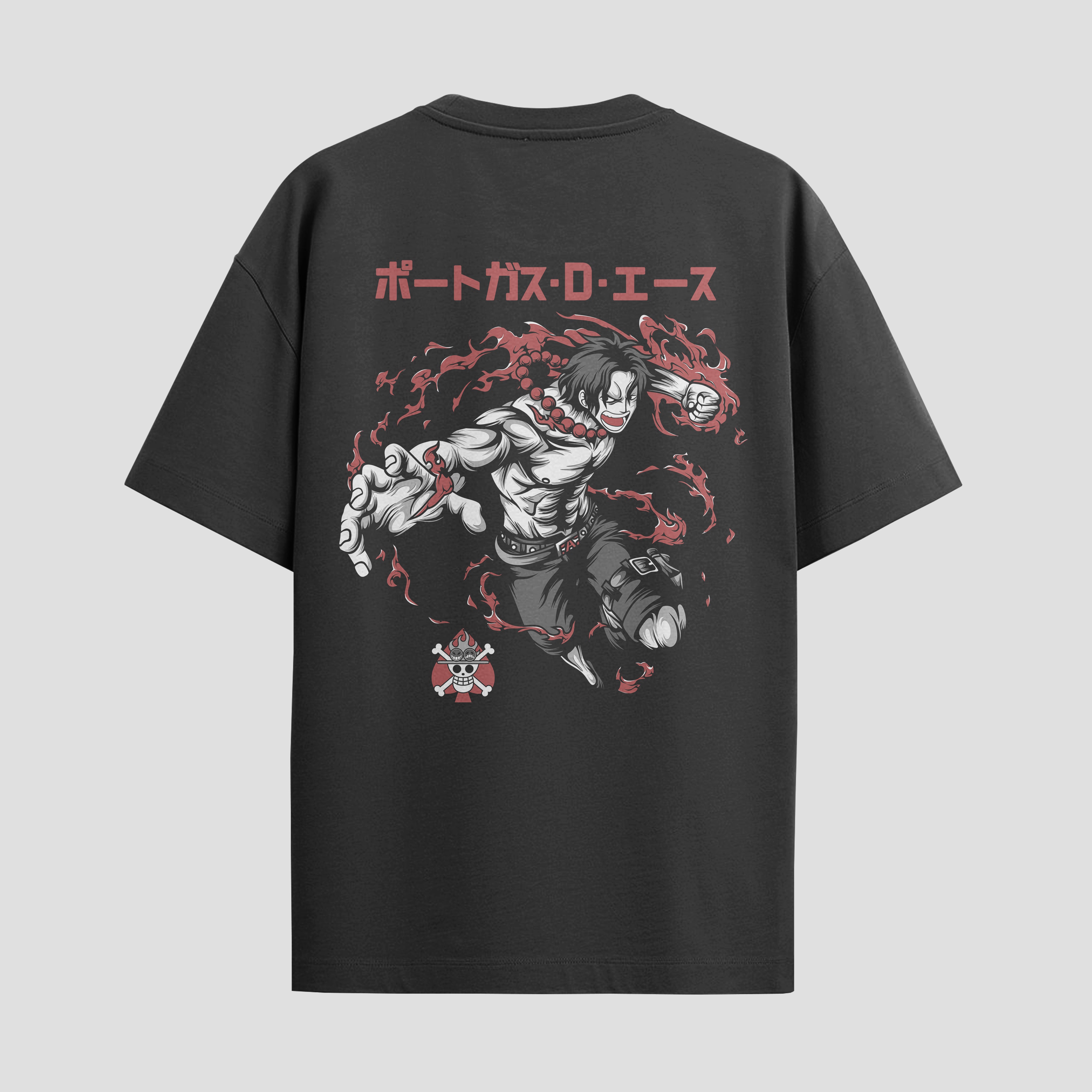 Playera urbana de anime y gaming ExtraLife MX, corte Standard Fit unisex ligero y transpirable en color Deep Black y Pure White, ropa de uso diario para gym y casual.