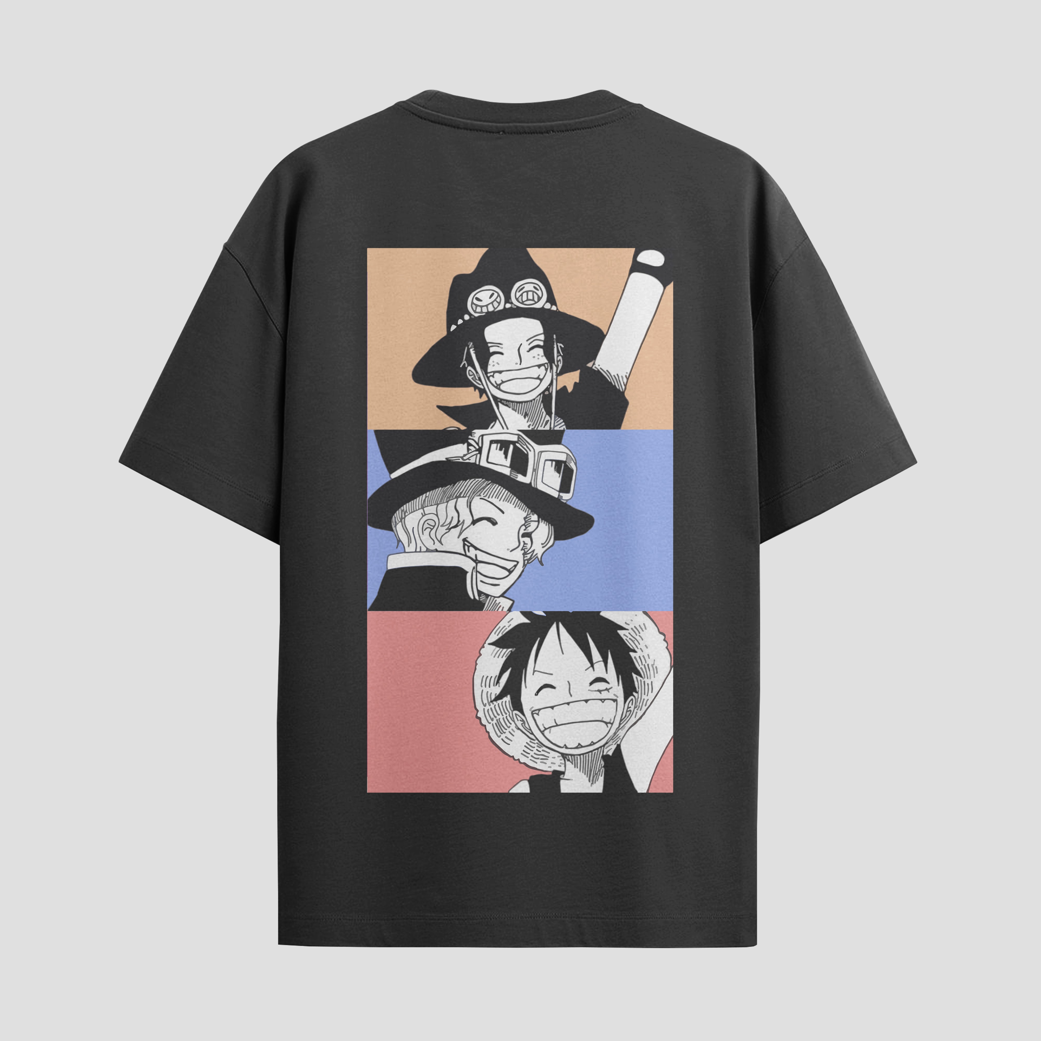 Playera urbana de anime y gaming ExtraLife MX, corte Standard Fit unisex ligero y transpirable en color Deep Black y Pure White, ropa de uso diario para gym y casual.