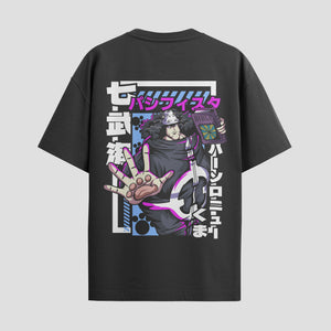 Playera urbana de anime y gaming ExtraLife MX, corte Standard Fit unisex ligero y transpirable en color Deep Black y Pure White, ropa de uso diario para gym y casual.