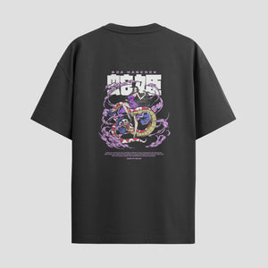 Playera urbana de anime y gaming ExtraLife MX, corte Standard Fit unisex ligero y transpirable en color Deep Black y Pure White, ropa de uso diario para gym y casual.