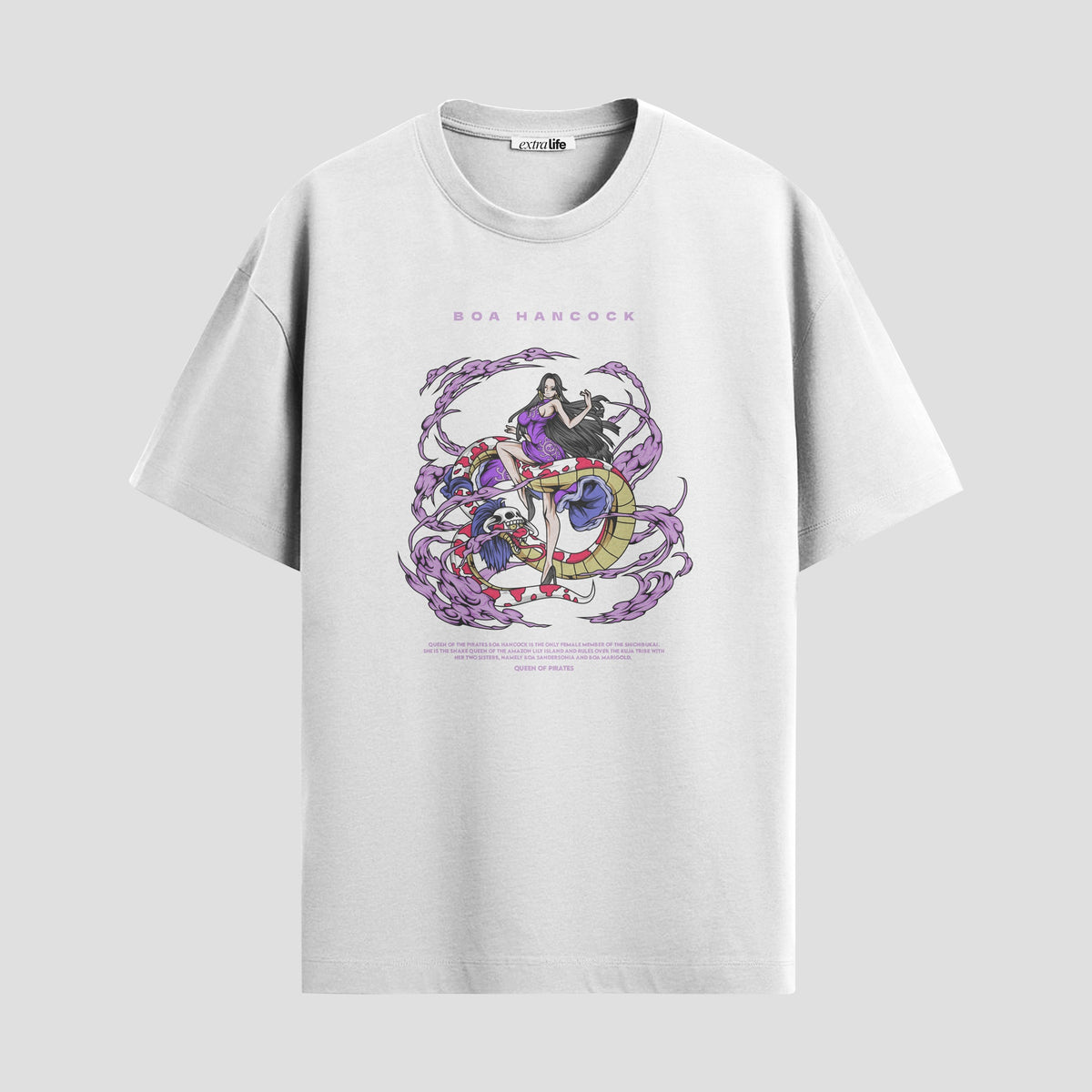 Playera urbana de anime y gaming ExtraLife MX, corte Classic Premium unisex ligero y transpirable en color Deep Black y Pure White, ropa de uso diario para gym y casual.