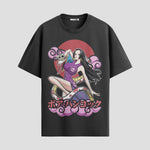 Playera urbana de anime y gaming ExtraLife MX, corte Standard Fit unisex ligero y transpirable en color Deep Black y Pure White, ropa de uso diario para gym y casual.