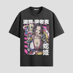 Playera urbana de anime y gaming ExtraLife MX, corte Standard Fit unisex ligero y transpirable en color Deep Black y Pure White, ropa de uso diario para gym y casual.