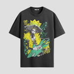 Playera urbana de anime y gaming ExtraLife MX, corte Standard Fit unisex ligero y transpirable en color Deep Black y Pure White, ropa de uso diario para gym y casual.