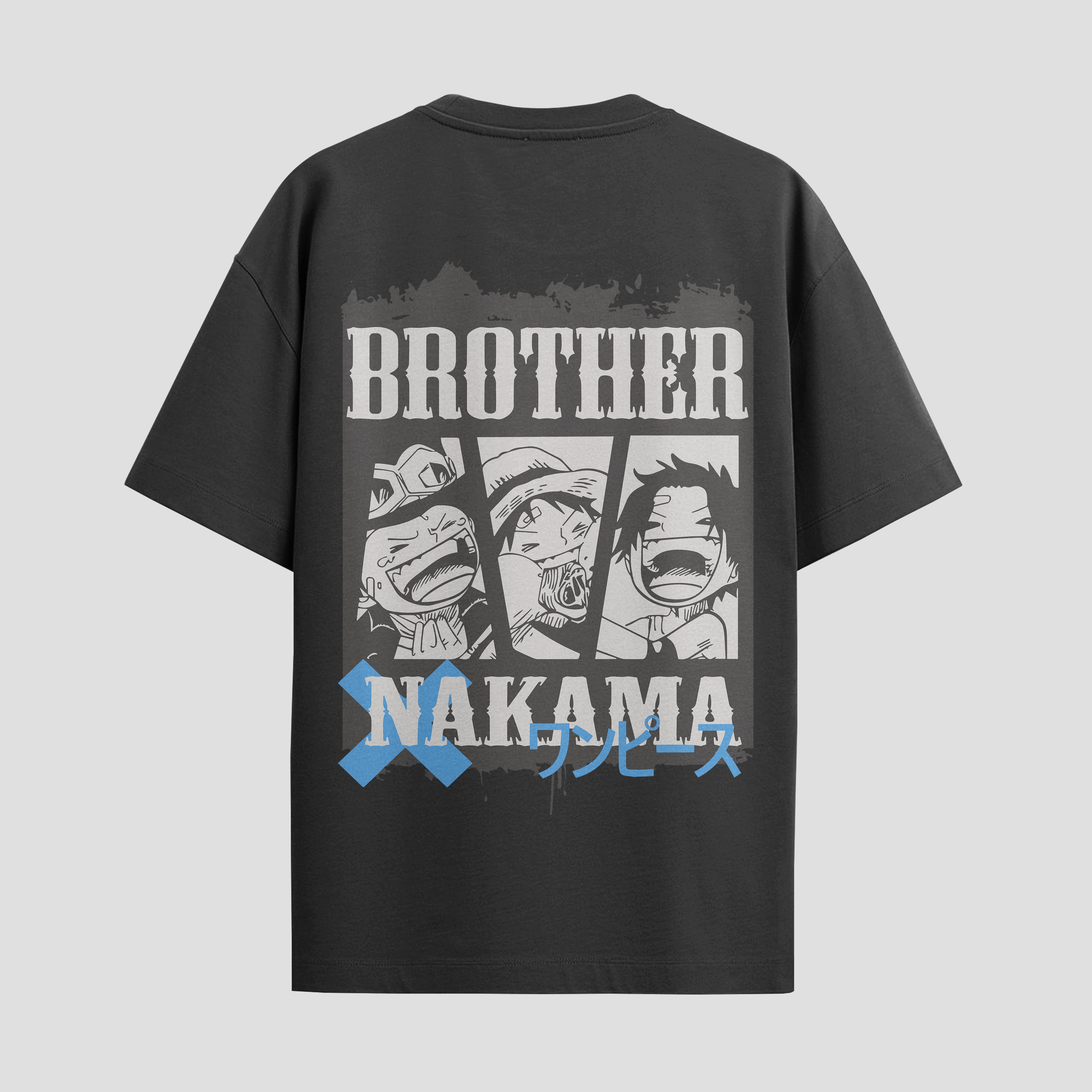 Playera urbana de anime y gaming ExtraLife MX, corte Standard Fit unisex ligero y transpirable en color Deep Black y Pure White, ropa de uso diario para gym y casual.
