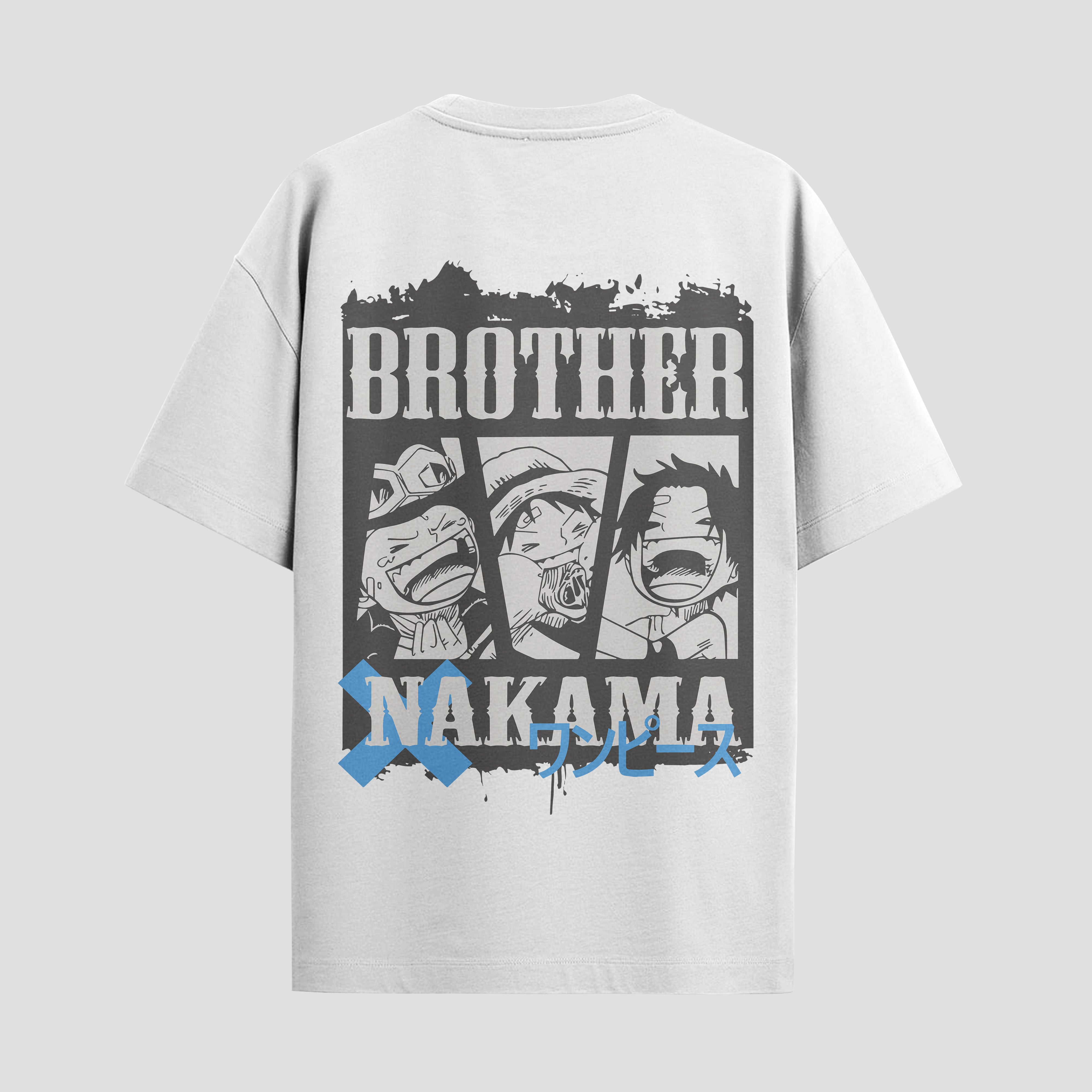 Playera urbana de anime y gaming ExtraLife MX, corte Standard Fit unisex ligero y transpirable en color Deep Black y Pure White, ropa de uso diario para gym y casual.