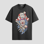 Playera urbana de anime y gaming ExtraLife MX, corte Standard Fit unisex ligero y transpirable en color Deep Black y Pure White, ropa de uso diario para gym y casual.