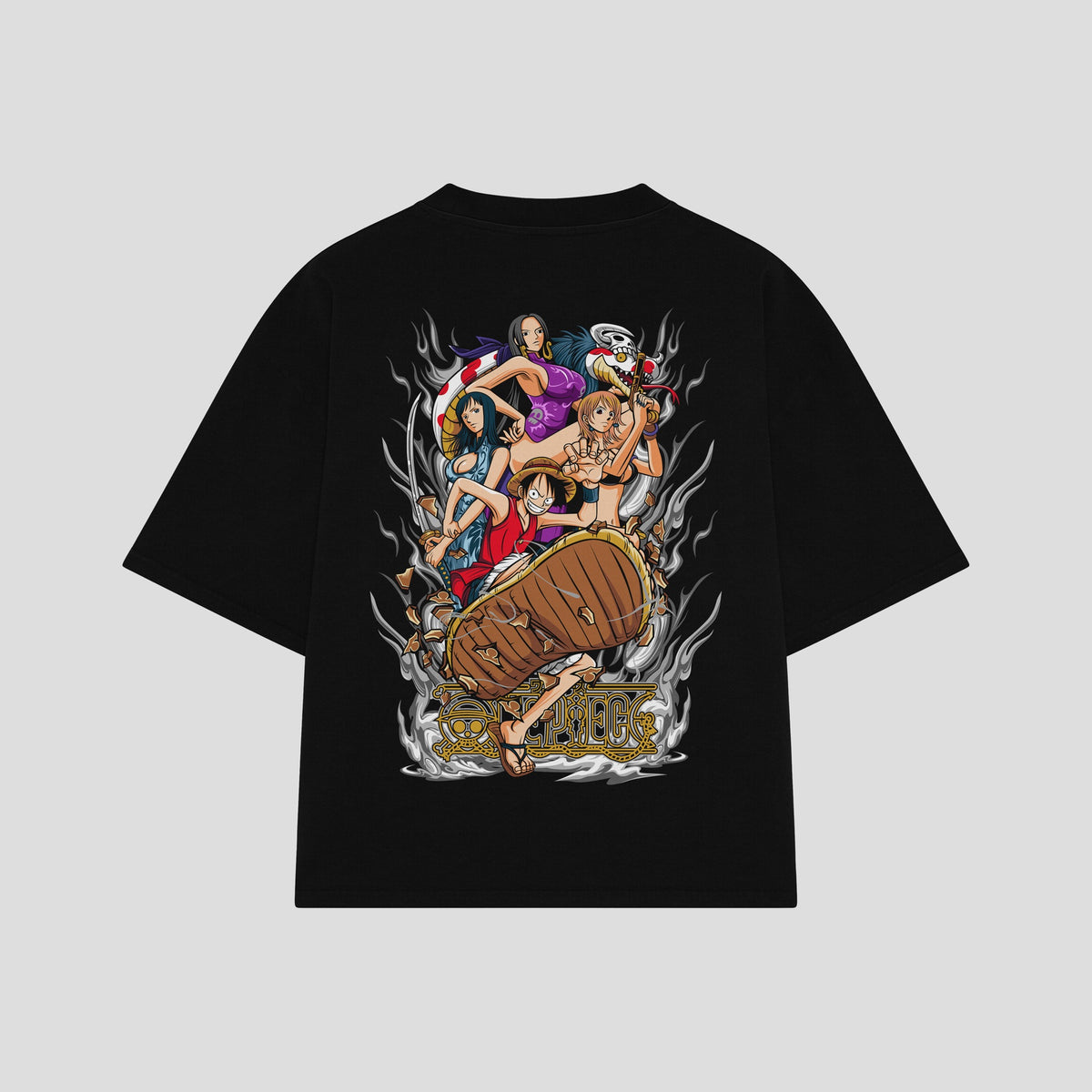 Playera streetwear premium de anime y gaming ExtraLife MX, corte oversized drop shoulder ligero y fresco en color Deep Black y Off-White, moda urbana mexicana de culto.