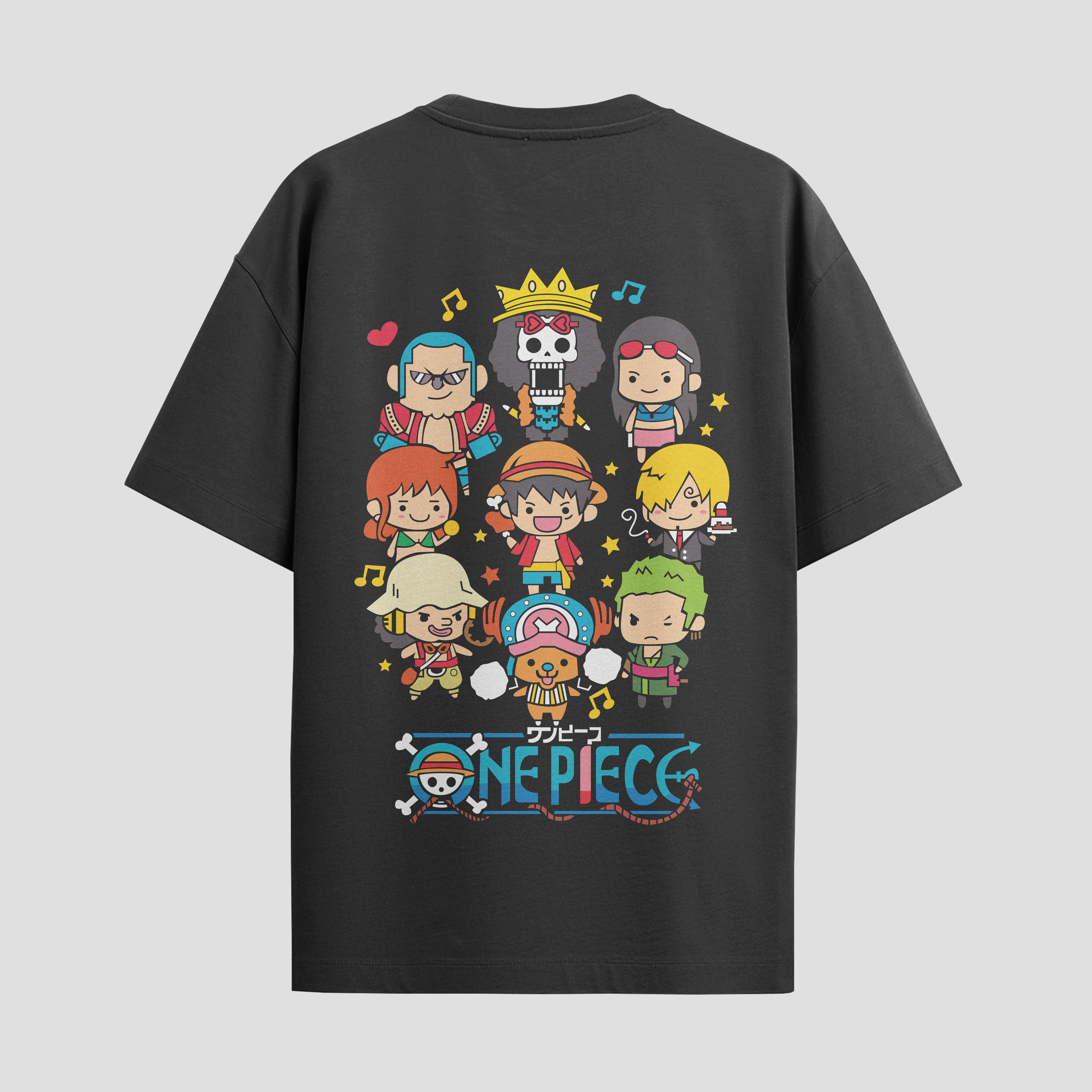 Playera urbana de anime y gaming ExtraLife MX, corte Standard Fit unisex ligero y transpirable en color Deep Black y Pure White, ropa de uso diario para gym y casual.