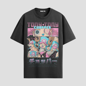 Playera urbana de anime y gaming ExtraLife MX, corte Standard Fit unisex ligero y transpirable en color Deep Black y Pure White, ropa de uso diario para gym y casual.
