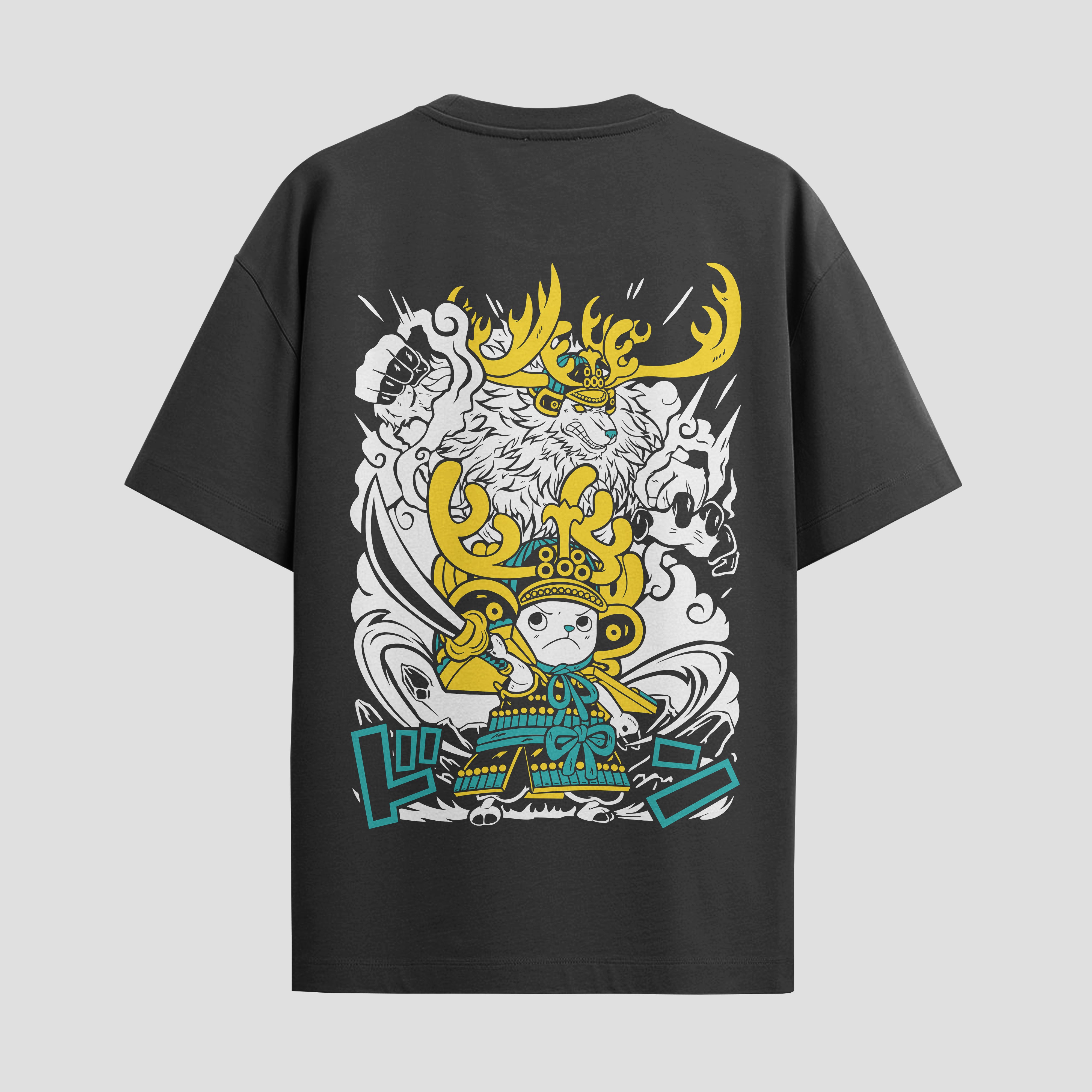 Playera urbana de anime y gaming ExtraLife MX, corte Standard Fit unisex ligero y transpirable en color Deep Black y Pure White, ropa de uso diario para gym y casual.
