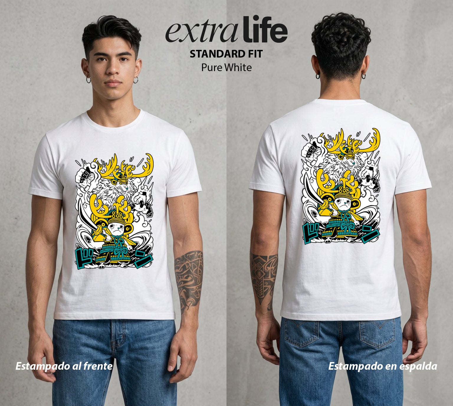 Mar de los Piratas | El Pequeno Doctor #03068 - Playera Standard Fit | Pure White - Foto en modelo