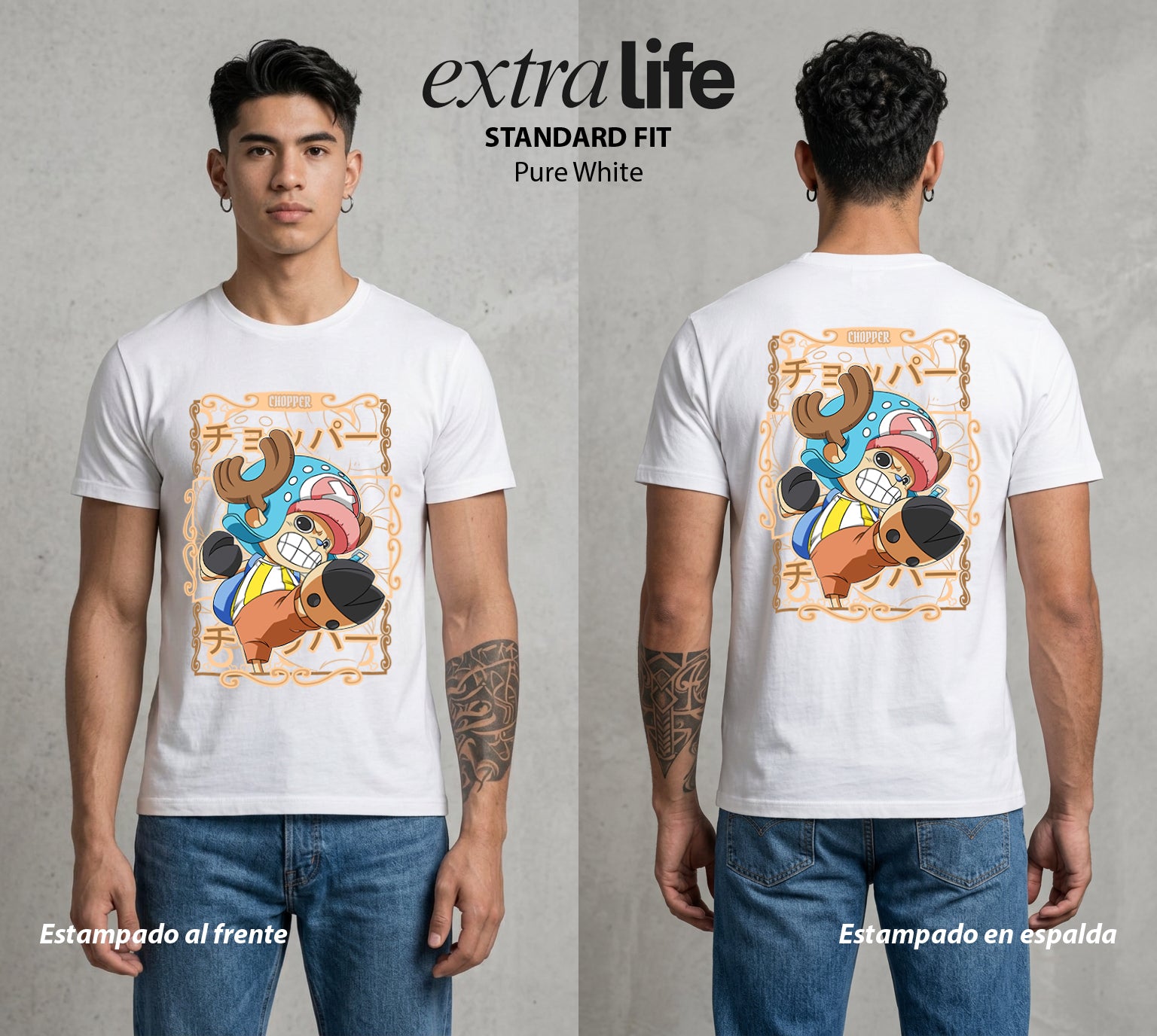 Mar de los Piratas | Nariz Azul del Mar #03069 - Playera Standard Fit | Pure White - Foto en modelo