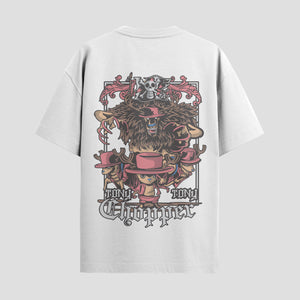 Playera urbana de anime y gaming ExtraLife MX, corte Standard Fit unisex ligero y transpirable en color Deep Black y Pure White, ropa de uso diario para gym y casual.