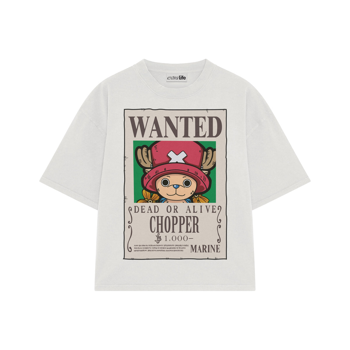 Playera streetwear premium de anime y gaming ExtraLife MX, corte oversized drop shoulder ligero y fresco en color Deep Black y Off-White, moda urbana mexicana de culto.