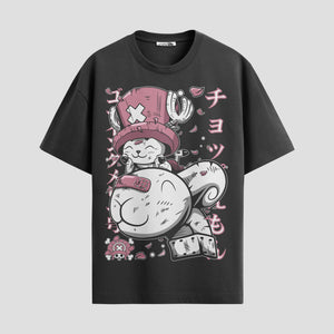Playera urbana de anime y gaming ExtraLife MX, corte Standard Fit unisex ligero y transpirable en color Deep Black y Pure White, ropa de uso diario para gym y casual.