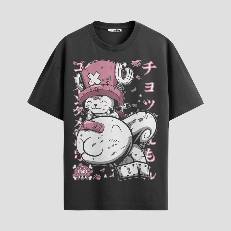 Playera urbana de anime y gaming ExtraLife MX, corte Standard Fit unisex ligero y transpirable en color Deep Black y Pure White, ropa de uso diario para gym y casual.