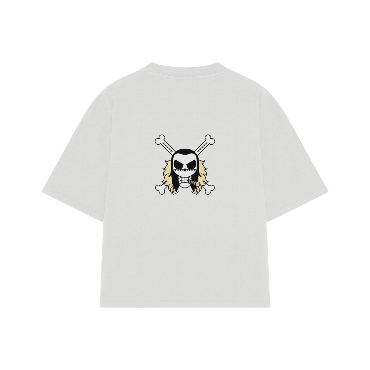Playera streetwear premium de anime y gaming ExtraLife MX, corte oversized drop shoulder ligero y fresco en color Deep Black y Off-White, moda urbana mexicana de culto.