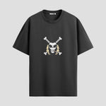 Playera urbana de anime y gaming ExtraLife MX, corte Standard Fit unisex ligero y transpirable en color Deep Black y Pure White, ropa de uso diario para gym y casual.
