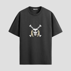 Playera urbana de anime y gaming ExtraLife MX, corte Standard Fit unisex ligero y transpirable en color Deep Black y Pure White, ropa de uso diario para gym y casual.