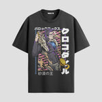 Playera urbana de anime y gaming ExtraLife MX, corte Standard Fit unisex ligero y transpirable en color Deep Black y Pure White, ropa de uso diario para gym y casual.