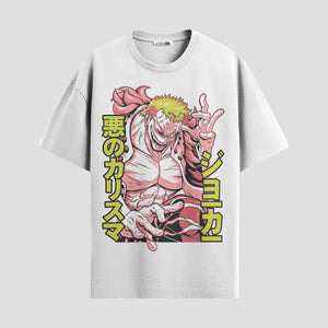 Playera urbana de anime y gaming ExtraLife MX, corte Standard Fit unisex ligero y transpirable en color Deep Black y Pure White, ropa de uso diario para gym y casual.