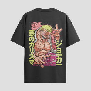Playera urbana de anime y gaming ExtraLife MX, corte Standard Fit unisex ligero y transpirable en color Deep Black y Pure White, ropa de uso diario para gym y casual.