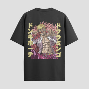 Playera urbana de anime y gaming ExtraLife MX, corte Standard Fit unisex ligero y transpirable en color Deep Black y Pure White, ropa de uso diario para gym y casual.