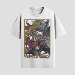 Playera urbana de anime y gaming ExtraLife MX, corte Standard Fit unisex ligero y transpirable en color Deep Black y Pure White, ropa de uso diario para gym y casual.