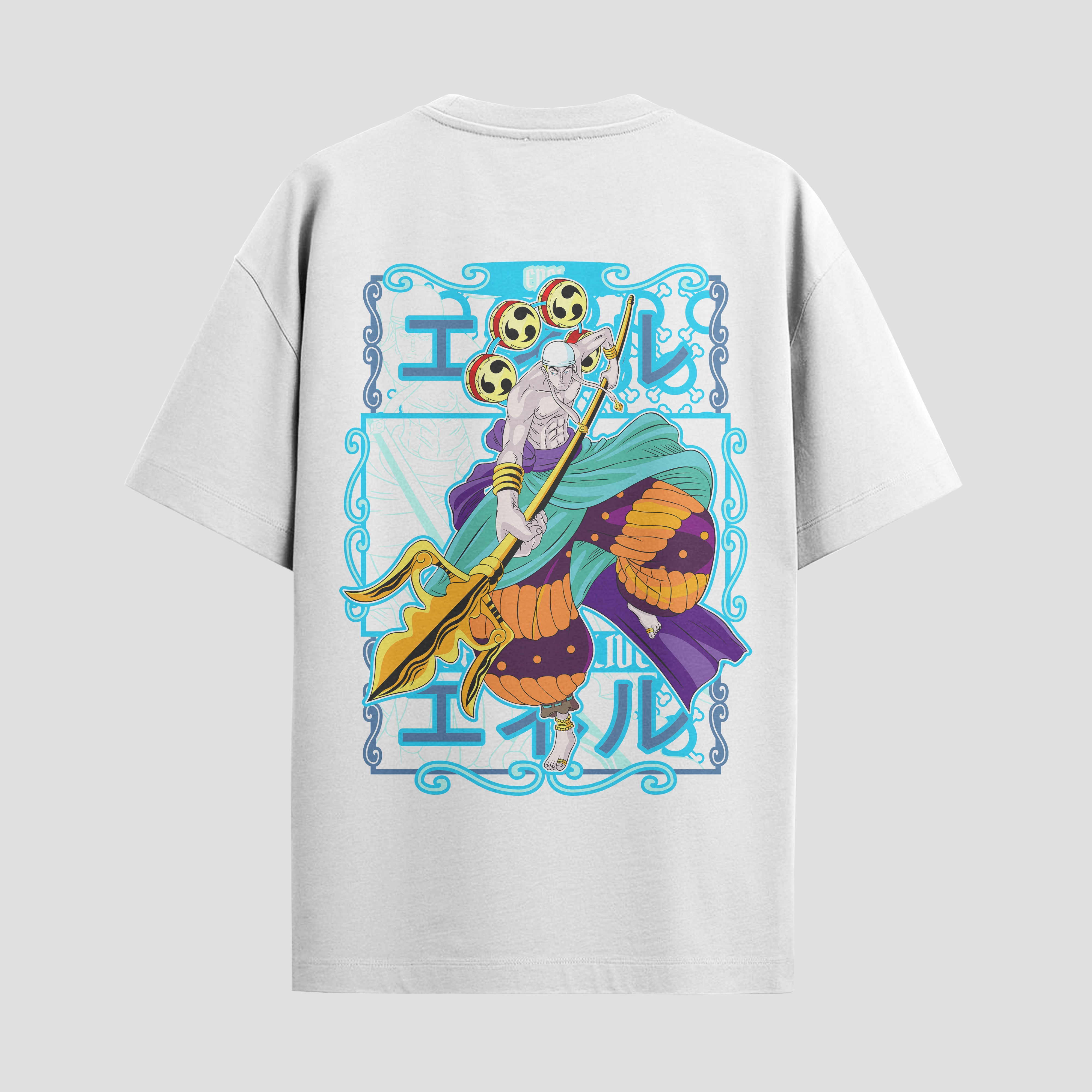Playera urbana de anime y gaming ExtraLife MX, corte Standard Fit unisex ligero y transpirable en color Deep Black y Pure White, ropa de uso diario para gym y casual.