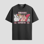 Playera urbana de anime y gaming ExtraLife MX, corte Standard Fit unisex ligero y transpirable en color Deep Black y Pure White, ropa de uso diario para gym y casual.