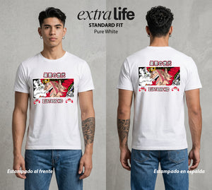 Mar de los Piratas | El Magnetico del Mar #03103 - Playera Standard Fit | Pure White - Foto en modelo