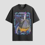 Playera urbana de anime y gaming ExtraLife MX, corte Standard Fit unisex ligero y transpirable en color Deep Black y Pure White, ropa de uso diario para gym y casual.