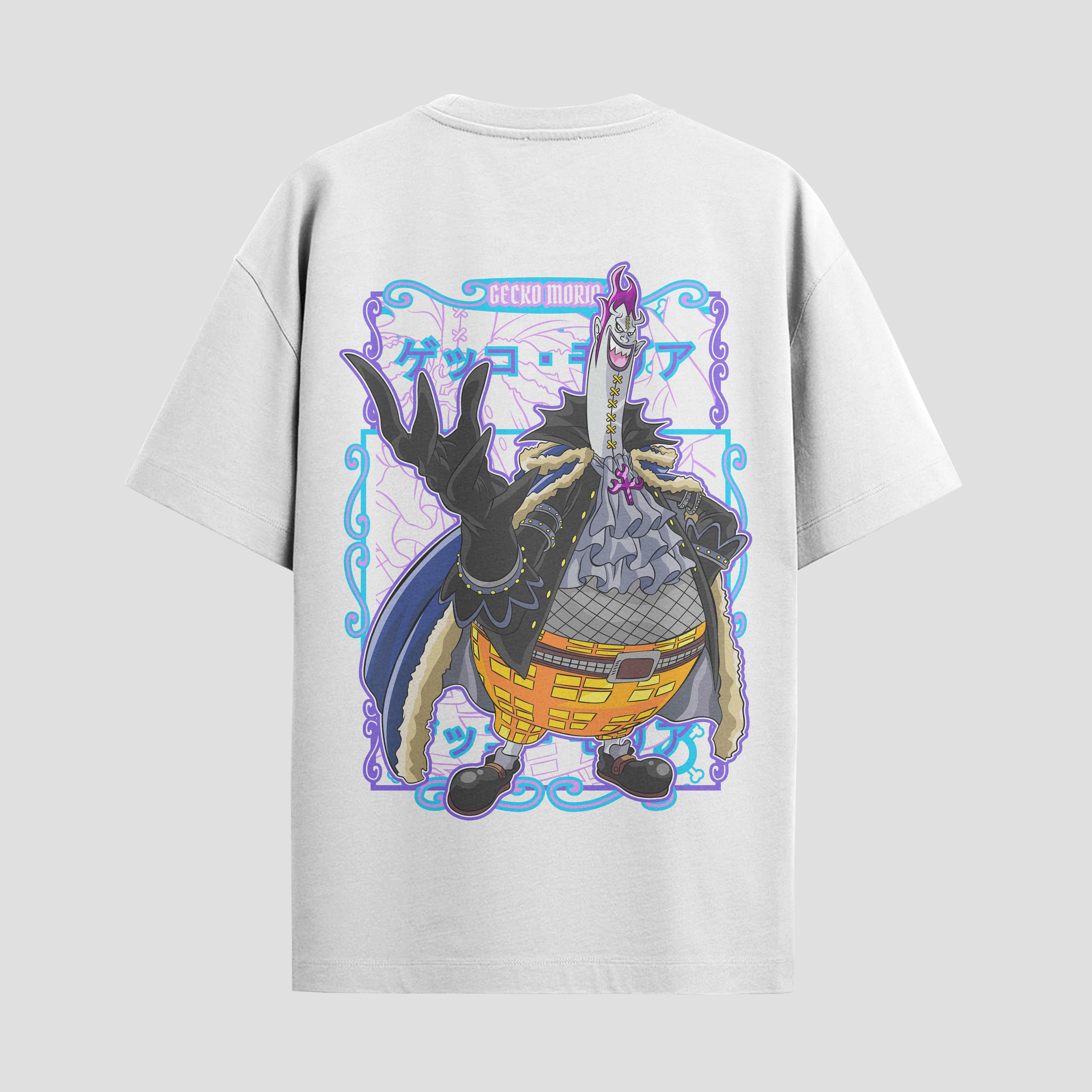 Playera urbana de anime y gaming ExtraLife MX, corte Standard Fit unisex ligero y transpirable en color Deep Black y Pure White, ropa de uso diario para gym y casual.