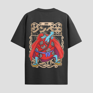 Playera urbana de anime y gaming ExtraLife MX, corte Standard Fit unisex ligero y transpirable en color Deep Black y Pure White, ropa de uso diario para gym y casual.