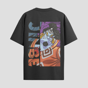 Playera urbana de anime y gaming ExtraLife MX, corte Standard Fit unisex ligero y transpirable en color Deep Black y Pure White, ropa de uso diario para gym y casual.