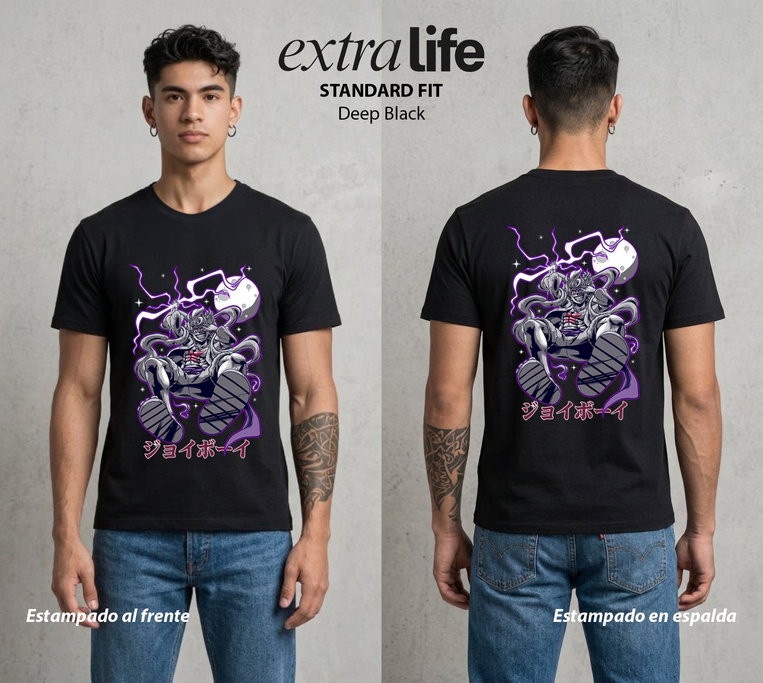 Mar de los Piratas | El Joyboy del Pasado #03125 - Playera Standard Fit | Deep Black - Foto en modelo