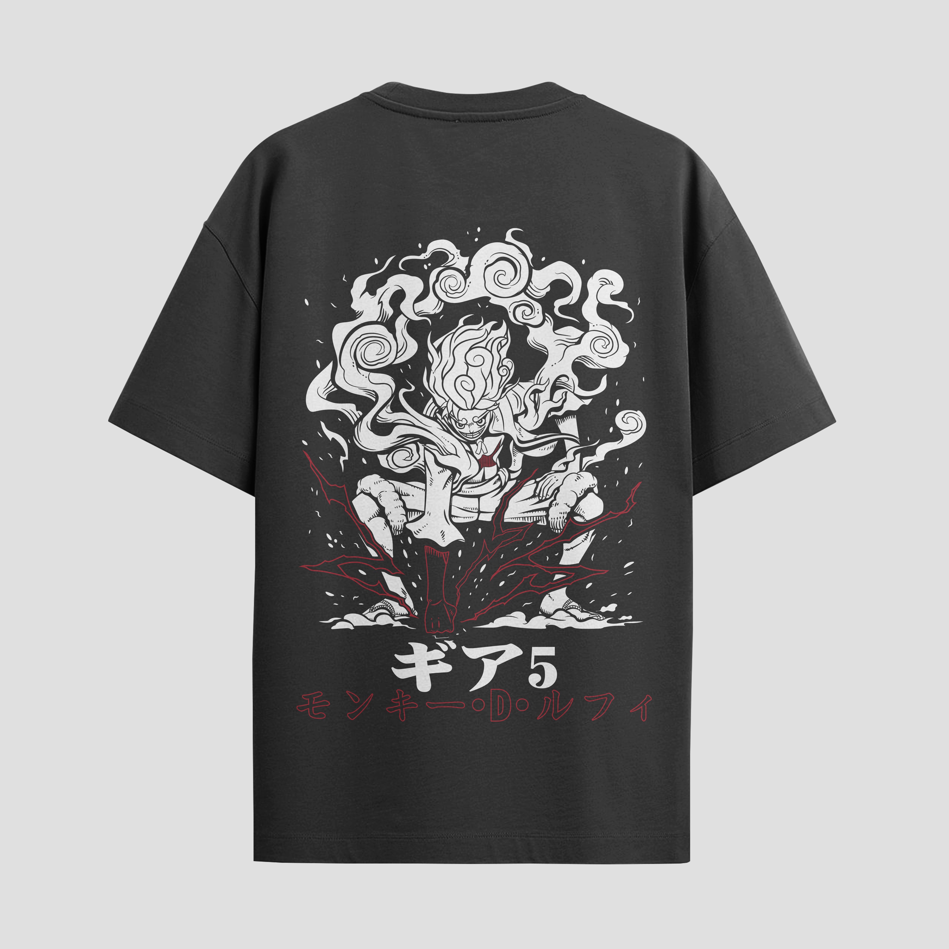 Playera urbana de anime y gaming ExtraLife MX, corte Standard Fit unisex ligero y transpirable en color Deep Black y Pure White, ropa de uso diario para gym y casual.